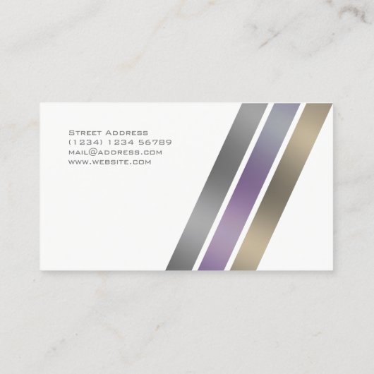 Metaalstrippatroon Visitekaartje (Achterkant)