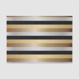 Metaalstrips van zwart, goud, zilver en Bronze Tissuepapier