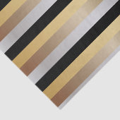 Metaalstrips van zwart, goud, zilver en Bronze Tissuepapier (Detail)