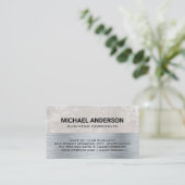 Metaalstructuur | Grungy-achtergrond Visitekaartje (Staand voorkant)