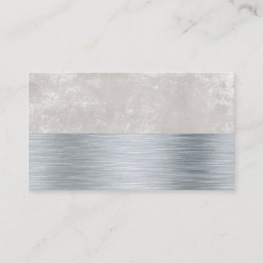 Metaalstructuur | Grungy-achtergrond Visitekaartje (Achterkant)