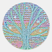 Metaalstructuur Ronde Sticker (Voorkant)