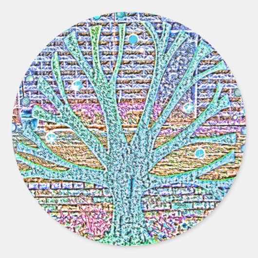 Metaalstructuur Ronde Sticker (Voorkant)