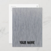 Metaalstructuur van aluminium geborsteld feestdagenkaart (Voorkant / Achterkant)