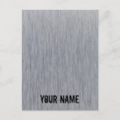 Metaalstructuur van aluminium geborsteld feestdagenkaart (Voorkant)