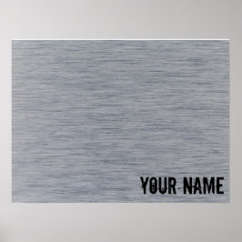 Metaalstructuur van aluminium geborsteld poster