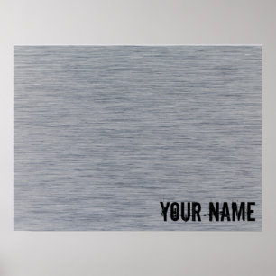 Metaalstructuur van aluminium geborsteld poster