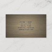 Metaalstructuur Visitekaartje (Achterkant)