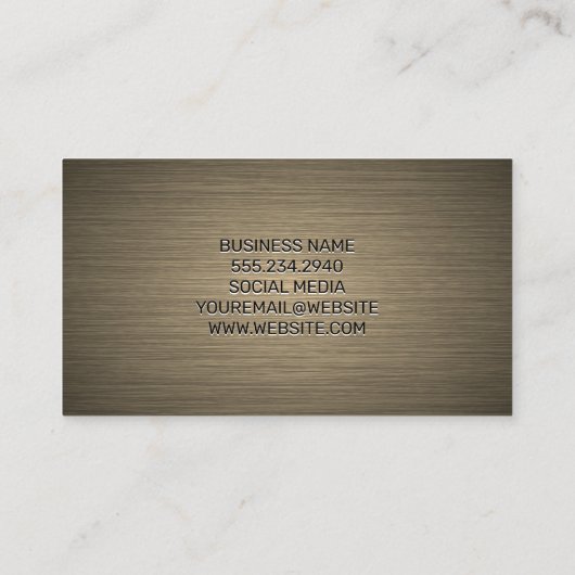 Metaalstructuur Visitekaartje (Achterkant)