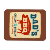  metaalteken - Papa's BBQ Magneet (Horizontaal)