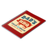  metaalteken - Papa's BBQ Notitieboek (Linkerzijde)
