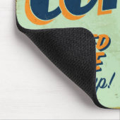 metaalteken - Verse afgebroken koffie Muismat (Hoek)