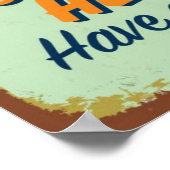  metaalteken - Verse afgebroken koffie Poster (Hoek)