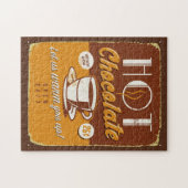  metaalteken - warmchocolade legpuzzel (Horizontaal)