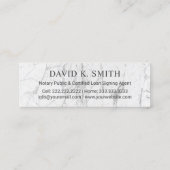 Metaaltekst van de notaris Public Loan Signing Age Mini Visitekaartje (Achterkant)