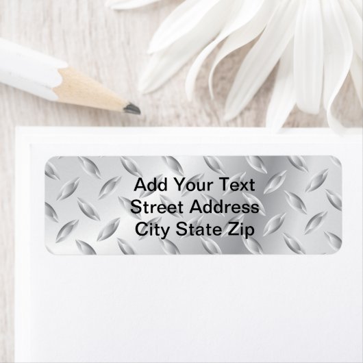 Metaaltextuur Etiket (Insitu)