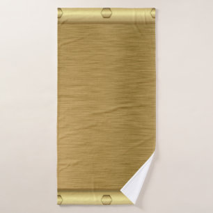 Metaaltextuur gouden oppervlak badhanddoek