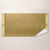 Metaaltextuur gouden oppervlak badhanddoek (Badhanddoek)