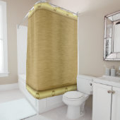 Metaaltextuur gouden oppervlak douchegordijn (In situ)