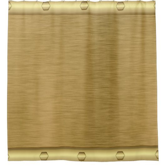 Metaaltextuur gouden oppervlak douchegordijn (Voorkant)