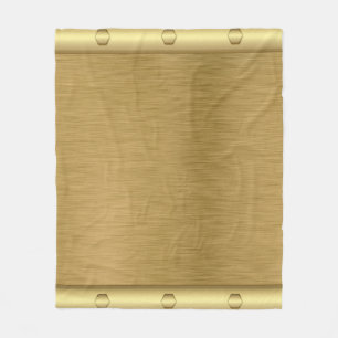Metaaltextuur gouden oppervlak fleece deken