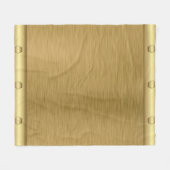 Metaaltextuur gouden oppervlak fleece deken (Voorkant (Horizontaal))