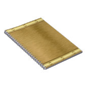 Metaaltextuur gouden oppervlak notitieboek (Rechterzijde)