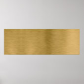 Metaaltextuur gouden oppervlak poster (Voorkant)