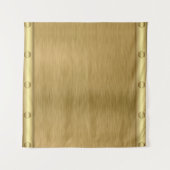 Metaaltextuur gouden oppervlak wandkleed (Voorkant (horizontaal))