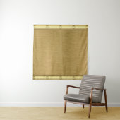 Metaaltextuur gouden oppervlak wandkleed (In situ)