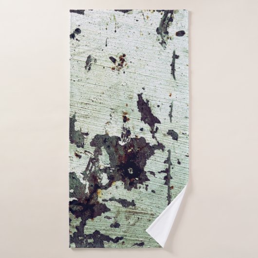 Metaaltextuur met krassen en kraakabstracte, a badhanddoek (Badhanddoek)