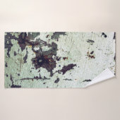 Metaaltextuur met krassen en kraakabstracte, a badhanddoek (Badhanddoek)