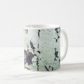 Metaaltextuur met krassen en kraakabstracte, a koffiemok (Voorkant rechts)