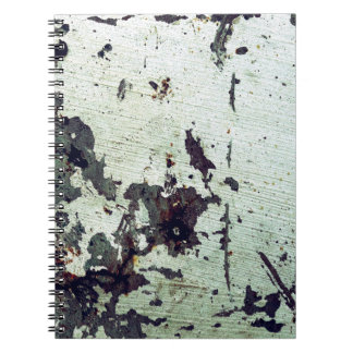 Metaaltextuur met krassen en kraakabstracte, a notitieboek