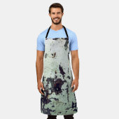 Metaaltextuur met krassen en kraakabstracte, a schort (Gedragen)