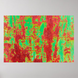 Metaaltextuur met krassen en scheuren, ab poster