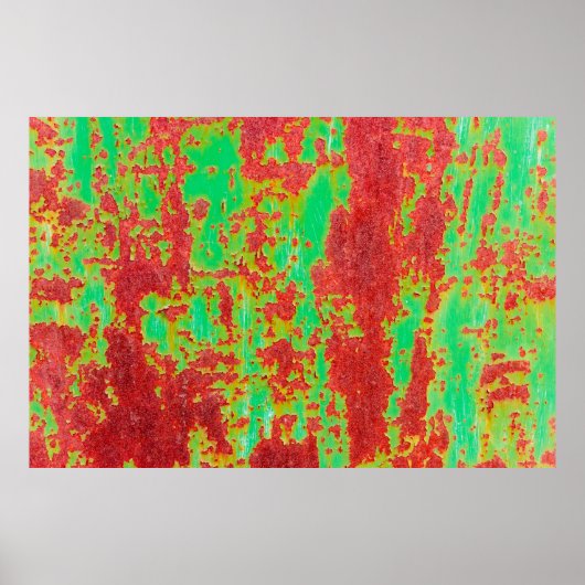 Metaaltextuur met krassen en scheuren, ab poster (Voorkant)