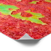 Metaaltextuur met krassen en scheuren, ab poster (Hoek)