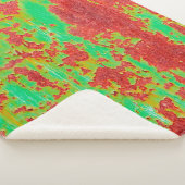 Metaaltextuur met krassen en scheuren, ab sherpa deken (3/4)