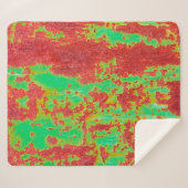 Metaaltextuur met krassen en scheuren, ab sherpa deken (Voorkant (horizontaal))