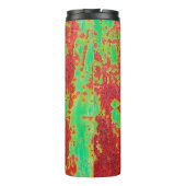 Metaaltextuur met krassen en scheuren, ab thermosbeker (Achterkant)