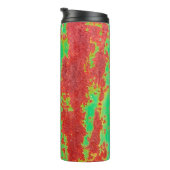 Metaaltextuur met krassen en scheuren, ab thermosbeker (Geroteerd rechts)