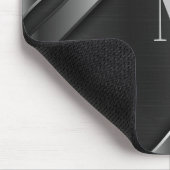 Metaaltextuur monogram muismat (Hoek)