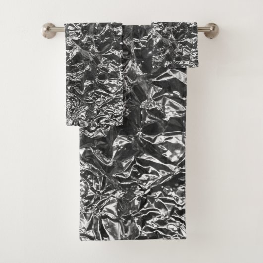 Metaaltextuur van aluminium Folie Bad Handdoek (Insitu)