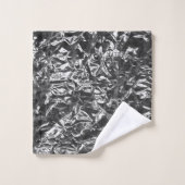 Metaaltextuur van aluminium Folie Bad Handdoek (Wasdoekje)