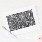 Metaaltextuur van aluminium Folie Rechthoekige Sticker (Envelop)
