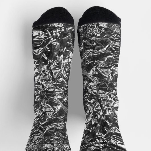 Metaaltextuur van aluminium Folie Sokken (Top)