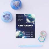 Metaaltextuur van luchtbelletjes flyer (Enkel)