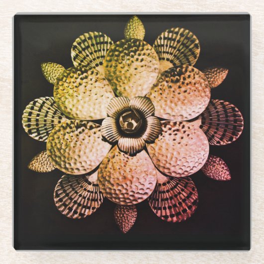 Metaalventilator Notitieboek Glazen Onderzetter (Voorkant)