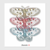 Metaalvlinder insect Bug Art Sticker (Vel)